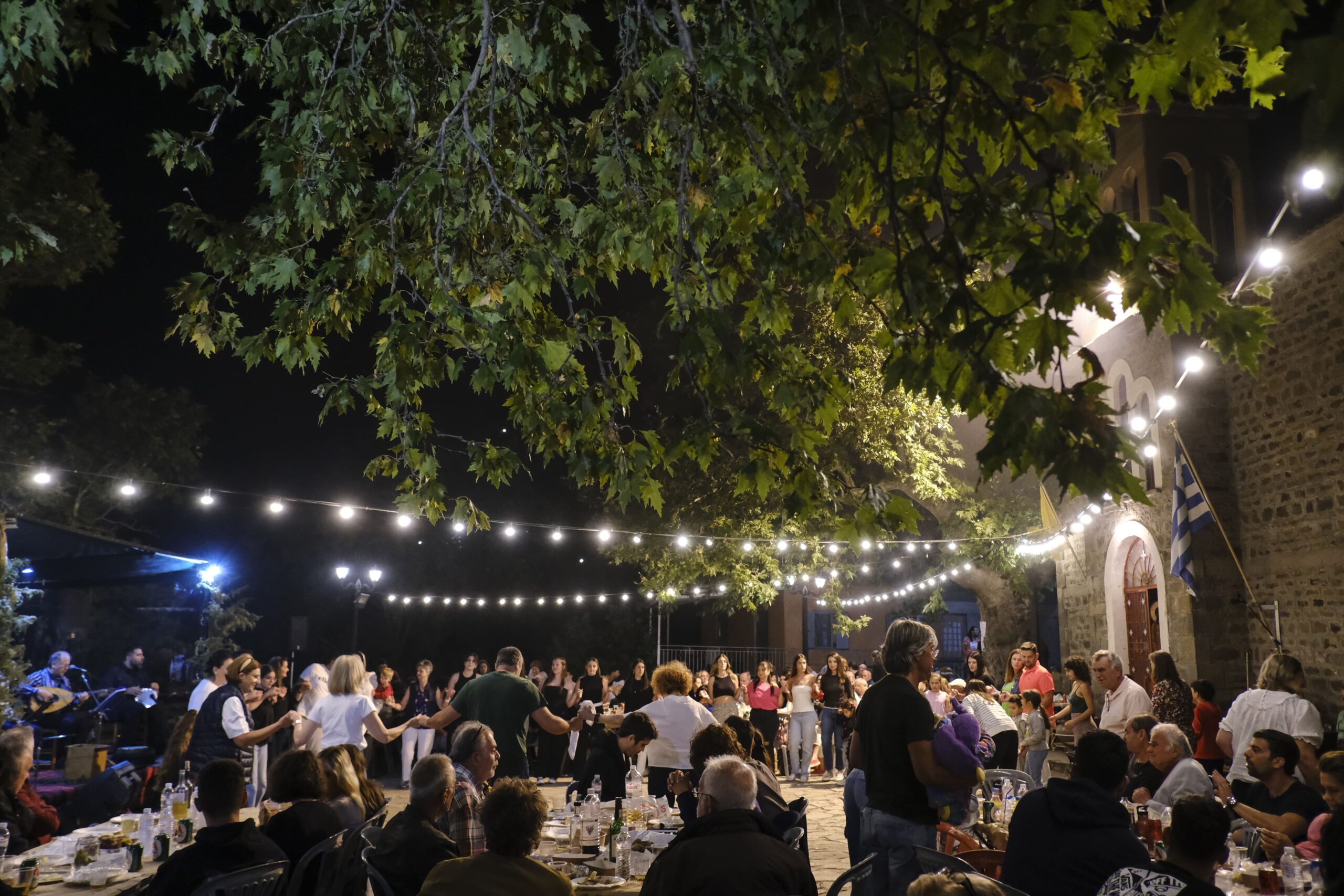 Outdoor festivities in Greece